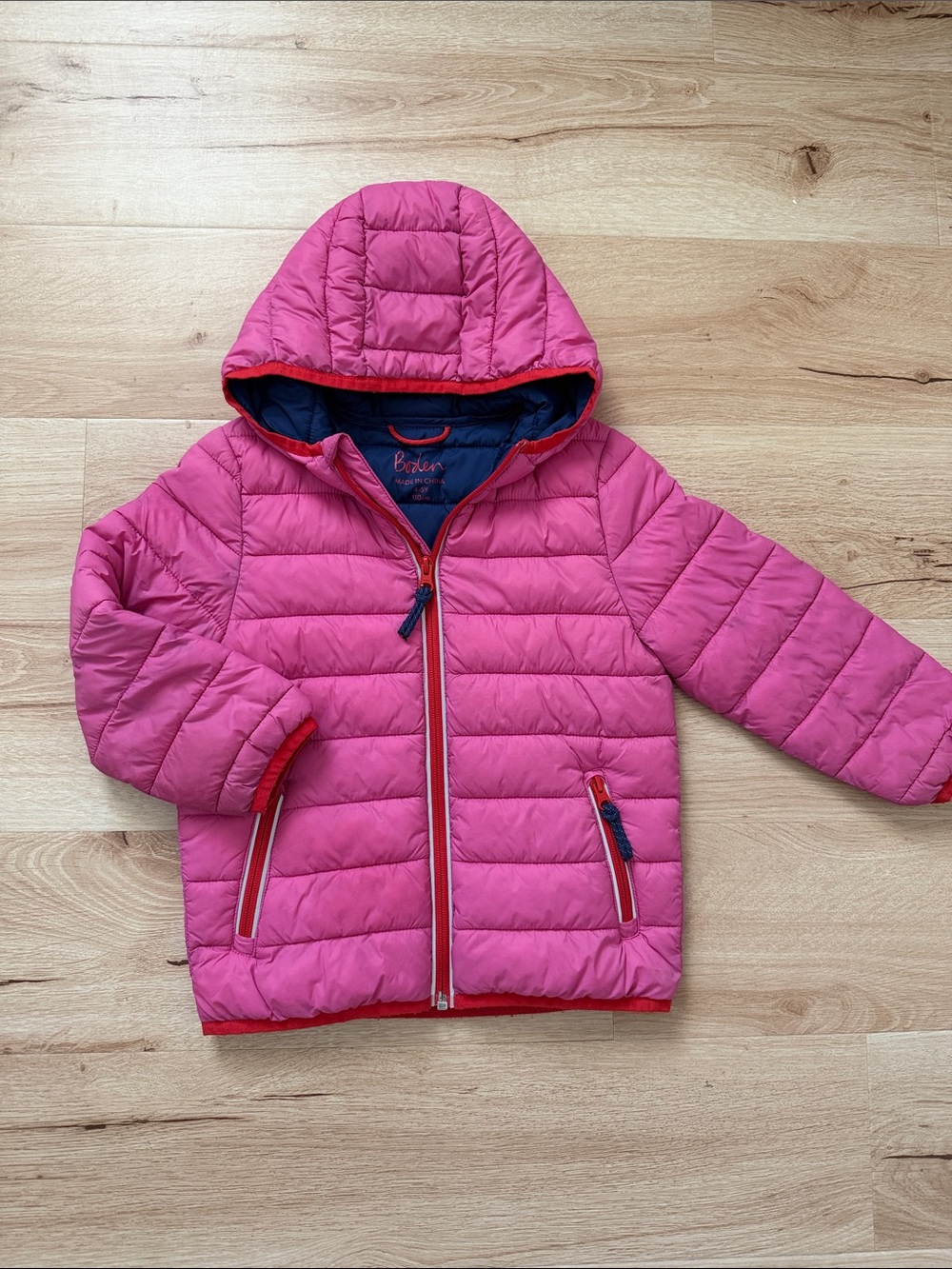 Mini Boden pink Puffer Jacket